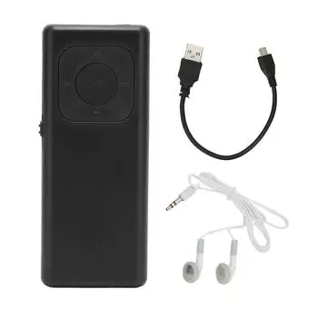 MP3-плеер с поддержкой звука без потерь 64G, портативный мини-музыкальный плеер для учебы и работы чёрный