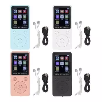 MP3-плеер Super Slim 1.8-дюймовый цветной экран 32 ГБ Поддержка карт памяти до 128 ГБ HiFi Sound Music Devi Luxury Gold Color