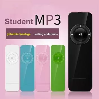 MP3-плеер USB 3,5 мм Интерфейс Перезаряжаемый Медиаплеер Портативный MP3 WMA Устройство Для Воспроизведения Белый синий