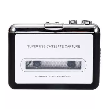 MP3-плееры USB MP3-конвертер Аудио Музыкальный проигрыватель Capture Radio Player Кассетный Capture Radio Player чёрный