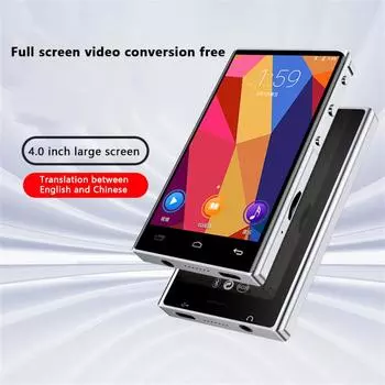 Mp4-плеер Высококачественное качество звука без потерь Запись с шумоподавлением HD 4,0-дюймовый сенсорный экран Высококачественные динамики As the picture