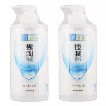 MP Hada Labo Gokujun Гиалуроновая жидкость, насос большой производительности (Рото Фармасьютикал) 400мл//(Набор 2)