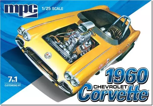 MPC 1960 Chevrolet Corvette 7in1 набор для кастомизации пластиковая модель MPC1002 1/25