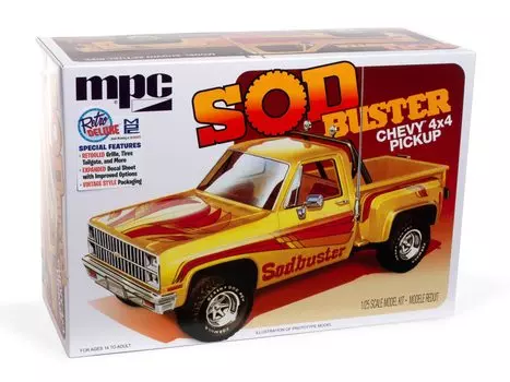MPC 1981 Chevrolet Stepside Pickup SOD Buster Пластиковая модель MPC972 1/25