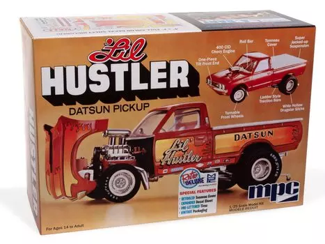MPC Datsun Pickup Lil Hustler Пластиковая модель MPC982 Литье Цвет 1/25