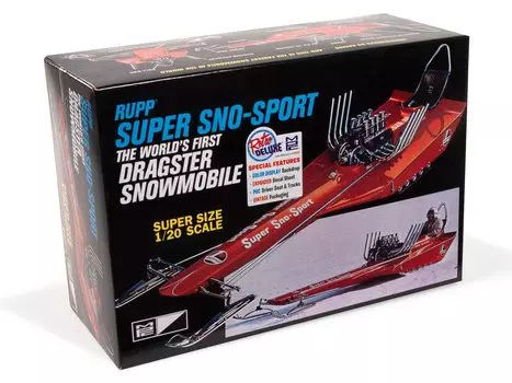 MPC Wrap SUPER Dragster Snowmobile Plastic Model MPC961 Molding Color 1/20 Sno-Sport
