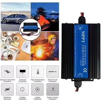 MPPT 300 Вт 24 В/36 В/48 В/60 В/72 В Контроллер заряда солнечной батареи Регулятор напряжения зарядки электромобиля