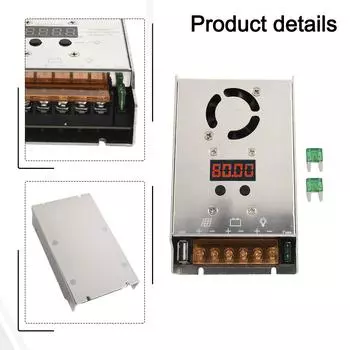 MPPT 450W понижающий солнечный контроллер 18V-80V вход для зарядки 12V 24V литиевых батарей