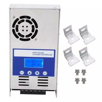 MPPT контроллер заряда солнечной батареи ЖК-панель регулятор для гелевых герметичных аккумуляторов 12 24 36 48 В Авто 60 А Макси