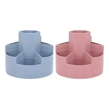 MPRINCE держатель для ручек большой емкости с вращением на 360 градусов износостойкий держатель для хранения ручек для офиса Sc Blue Blue