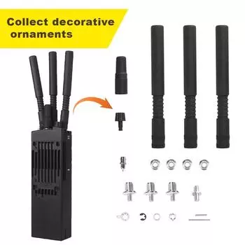 MPU5 фиктивная модель радиоприемника чехол DIY рация приемопередатчик переговорное устройство модели съемный портативный приемопередатчик для наружной пленки чёрный