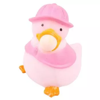 Мяч-антистресс «Утка» сжимает пузыри, уменьшает беспокойство, мягкий эластичный мяч для детей и взрослых, розовый розовый