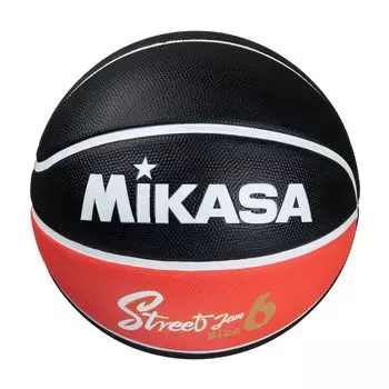 Мяч баскетбольный MIKASA 6 Резина Рекомендуемое внутреннее давление Нет. Черный/Красный/Белый BB602B-BKRW-EC 0.22~0.32 (кгс/см2)