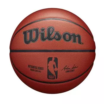 Мяч баскетбольный Wilson NBA AUTHENTIC WZ1012901XB7 для помещений, размер в диаметре 7/приблизительно. 24.5см коричневый