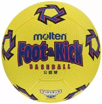 Мяч для бейсбола Molten Foot Kick официально лицензирован 2 YEL FB201YHR и No. (желтый)