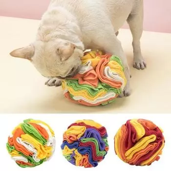 Мяч для домашних животных, интерактивная игрушка-головоломка для маленьких/средних собак, облегчение скуки, скрытая еда, интерактивная игрушка для жевания, товары для собак A