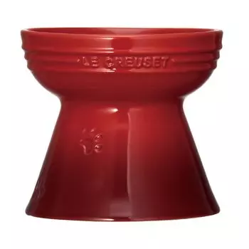 Мяч для домашних животных Le Creuset с высокой подставкой, вишнево-красный, для собак и кошек, устойчивый к пятнам, подходит для использования в микроволновой печи, японский [Авторизованный продукт]
