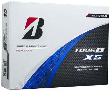 Мяч для гольфа Bridgestone GOLF TOUR B XS 2024 года, корпоративный цвет, 1 дюжина [12 штук]