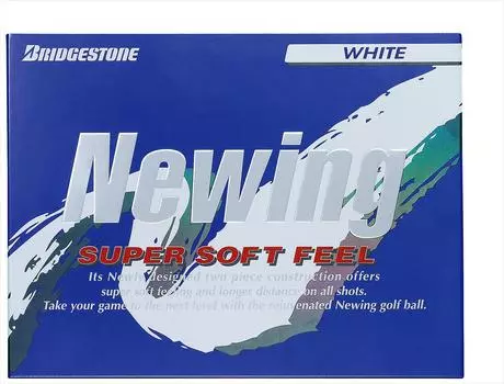 Мяч для гольфа BRIDGESTONE Newing Newing Super Soft Feel Unisex NCWX White Gradient Softcore белый