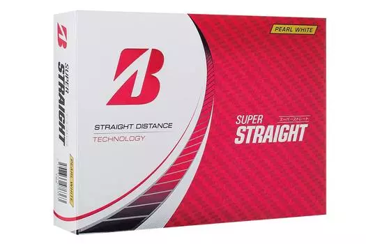 Мяч для гольфа BRIDGESTONE SUPER STRAIGHT 2023 Модель 12 мячей Жемчужно-белый