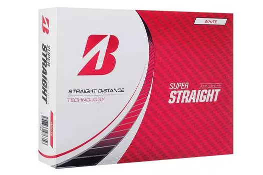 Мяч для гольфа BRIDGESTONE SUPER STRAIGHT 2023 Модель 12 Мячи Белый