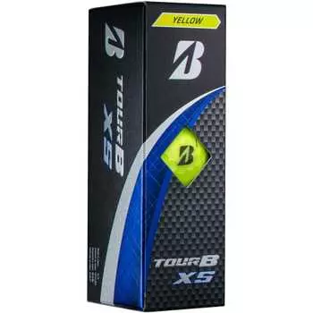 Мяч для гольфа BRIDGESTONE TOUR B XS 2024 Модель Чехол Коробка 3 мяча Желтый S4YXJ