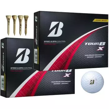 Мяч для гольфа BRIDGESTONE TOUR BX XS 2024 Модель 2 дюжины с бонусом (XPearl2 Дюжина)