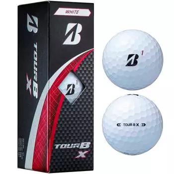 Мяч для гольфа BRIDGESTONE TOUR BX 2024, модель, чехол, коробка, 3 мяча, белый цвет B4WXJ белый