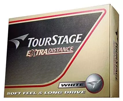 Мяч для гольфа BRIDGESTONE TOURSTAGE Extra Distance 1 дюжина (12 шт.) Белый TEWX