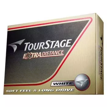 Мяч для гольфа BRIDGESTONE TOURSTAGE Extra Distance 1 дюжина (12 шт.) Белый TEWX