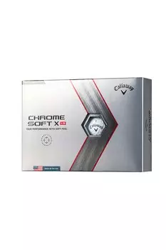 Мяч для гольфа Callaway CHROME SOFT X LS 2022 1 дюжина 4-х элементная конструкция белый (12 шт.)