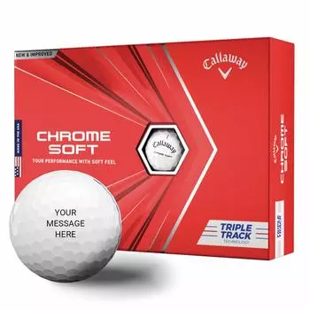 Мяч для гольфа Callaway Chrome Soft 2020 Triple Track CHROME SOFT TRIPLE TRACK Прямой импорт из США, белый