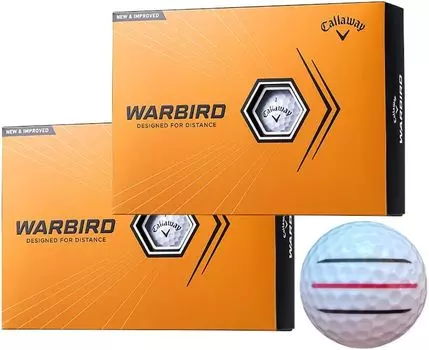 Мяч для гольфа Callaway WARBIRD 23 года, модель 2 [линия Hapiraki_Golf] (Белая дюжина_3 линии) белый