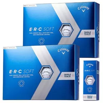 Мяч для гольфа Dozen Callo Way ERC SOFT Triple Track TRIPLE TRUCK 2023 Белый 2 дюжины 24 мяча в комплекте [2 комплекта] *Оригинал
