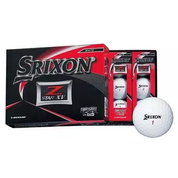 Мяч для гольфа Dunlop Danlop Srixon Z Star Xv Мяч для гольфа 2019 года Модель 1 doZen 12 предметов Белый