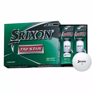 Мяч для гольфа DUNLOP SRIXON 2020 модель 1 дюжина белый TRI-STAR (12 шт.)