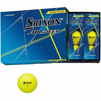 Мяч для гольфа DUNLOP SRIXON AD SPEED 2020 Модель 1 Дюжина Страсть Желтый (12 шт.)