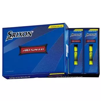 Мяч для гольфа DUNLOP SRIXON AD SPEED 2022 Модель 1 дюжина (12 шт.) Страсть Желтая