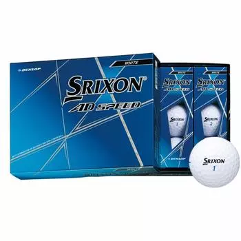 Мяч для гольфа DUNLOP SRIXON AD SPEED 2020 Модель 1 дюжина Белый (12 шт.) белый