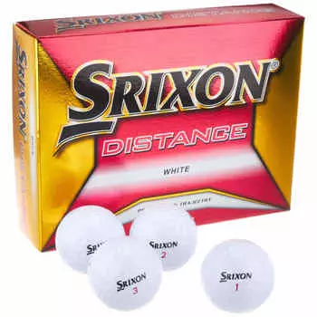 Мяч для гольфа DUNLOP SRIXON DISTANCE 2018 Модель 1 дюжина (12 шт.) белый