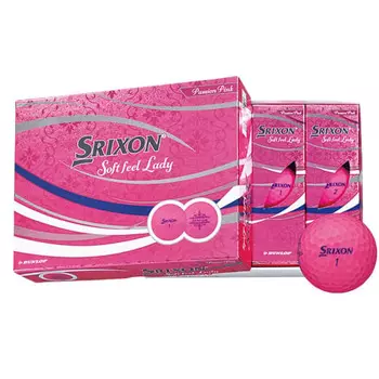 Мяч для гольфа Dunlop SRIXON SOFT FEEL LADY 2021 Модель 1 дюжина (12 шт.) Страстный розовый SNSFL5PPK