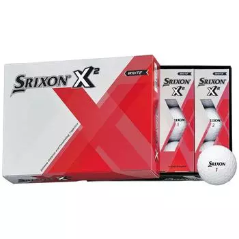 Мяч для гольфа DUNLOP SRIXON X2 1 дюжина (12 шт.) белый