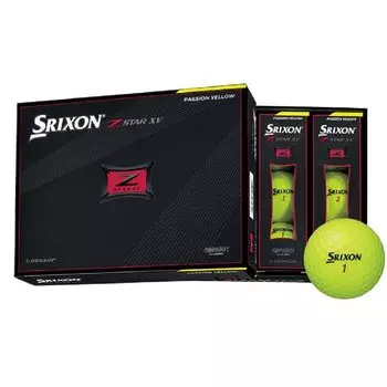 Мяч для гольфа Dunlop SRIXON XV 2021 Модель 1 дюжина Premium Passion Желтый SNZSXV7YEL Z-STAR (12 шт.)