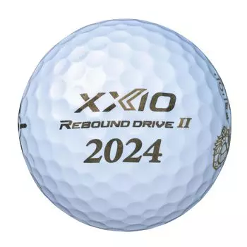 Мяч для гольфа Dunlop XXIO REBOUND DRIVE2 2023 года выпуска, 1 дюжина, белый (6 шт.)