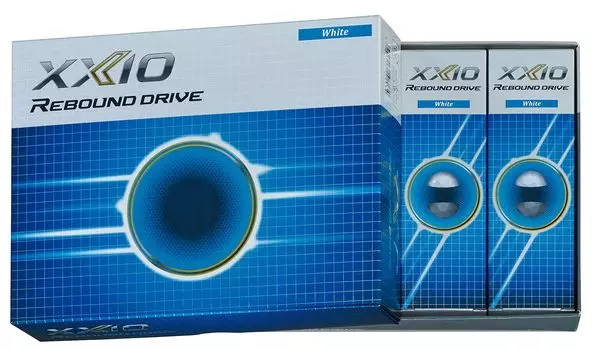 Мяч для гольфа Dunlop XXIO REBOUND DRIVE 2021 Модель 1 дюжина Белый XNRDWH (12 шт.) белый