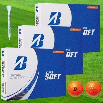 Мяч для гольфа EXTRA SOFT 2023 Orange Original Wood Tee (3 дюжины, оранжевый) оранжевый