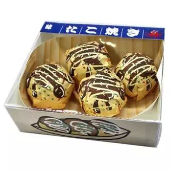 Мяч для гольфа Hokushin Trading, мяч для гольфа Takoyaki, набор из 4 деревянных подставок с 2 мячами006