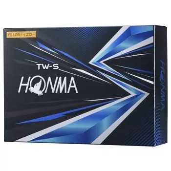 Мяч для гольфа Honma 2021 1 дюжина 12 мячей Белый Желтый 3 шт. Tour Spin Distance TOUR WORLD Honma TW-X TW-S HONMA/TW-S_2021/Желтый жёлтый
