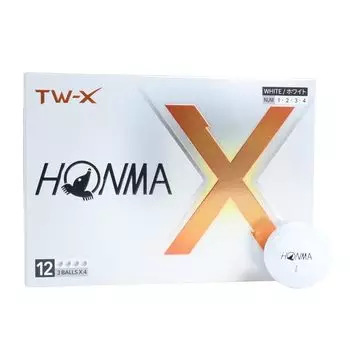 Мяч для гольфа Honma 2024 года, модель 1 дюжина, 12 мячей, белый, желтый, 3 шт., мягкий мяч для гольфа Tour Spin Distance TOUR WORLD BT2402 Honma TW-X TW-S HONMA_TW-X_White
