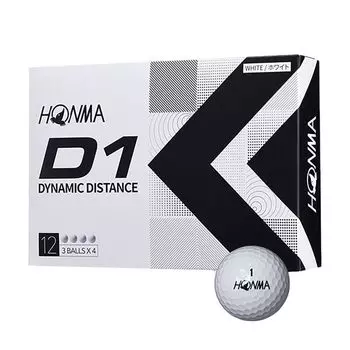 Мяч для гольфа Honma D1 BT2201, 2 шт., мягкая иономерная система полета, мяч для гольфа, 1 дюжина, 12 мячей, стоимость, производительность, гольф Honma D-1 белый
